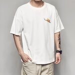 t shirt one piece nerverules monkey luffy blanc 1