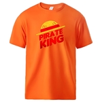 t shirt one piece pirate king orange