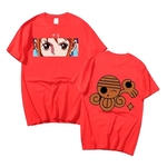 t shirt one piece pirate nami red