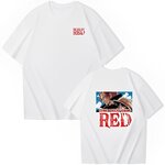 t shirt one piece red movie blanc