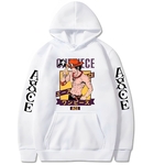 sweatshirt one piece ace asce white