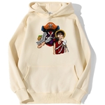 sweatshirt hoodie one piece baggy clown beige