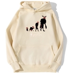 sweatshirt hoodie one piece chopper point beige