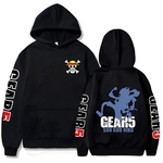 sweatshirt one piece luffy gear 5 nika black