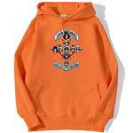 sweatshirt hoodie one piece gold pirates orange