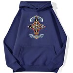 sweatshirt hoodie one piece gold pirates bleu marine