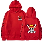 sweatshirt one piece hk double logo red