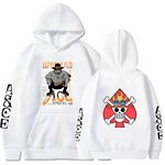 sweatshirt one piece jolly portgas ace white