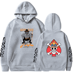 sweatshirt one piece jolly portgas ace grey