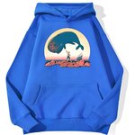 sweatshirt hoodie one piece laboon bleu