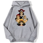 sweatshirt hoodie one piece legends gris