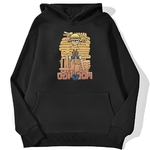sweatshirt hoodie one piece luffy cartoon noir