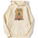 sweatshirt hoodie one piece luffy cartoon beige