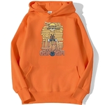 sweatshirt hoodie one piece luffy cartoon orange