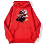 sweatshirt hoodie one piece luffy gear 4 rouge