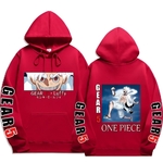 sweatshirt one piece monkey luffy gear fifth red