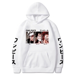 sweatshirt one piece luffy law kid white