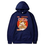 sweatshirt one piece luffy ramen dark blue