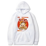 sweatshirt one piece luffy ramen white