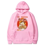sweatshirt one piece luffy ramen pink