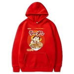 sweatshirt one piece luffy ramen red
