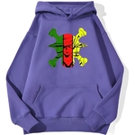 sweatshirt hoodie one piece monster trio violet