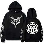 sweatshirt one piece pirate trafalagar law black
