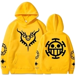 sweatshirt one piece pirate trafalagar law yellow