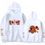 sweatshirt one piece pirate nami blanc