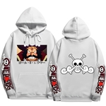 sweatshirt one piece pirate gold roger white