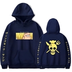 sweatshirt one piece pirate sanji bleu