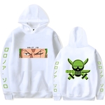 sweatshirt one piece pirate zoro blanc