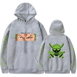 sweatshirt one piece pirate zoro gris