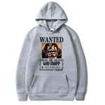 sweatshirt one piece god usopp wanted grey
