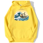 sweatshirt hoodie one piece vogue merry jaune