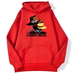 sweatshirt hoodie one piece we are brothers rouge