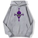 sweatshirt hoodie one piece white bear gris