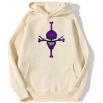sweatshirt hoodie one piece white bear beige