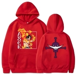 sweatshirt one piece white bear pirates ace red
