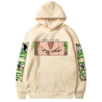 sweatshirt one piece zoro eyes beige