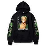 sweatshirt one piece zoro smile black