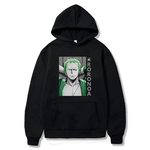 sweatshirt one piece zoro thinker black