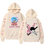 sweatshirt one piece zoro wano kuni beige