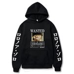 sweatshirt one piece roronoa zoro wanted black