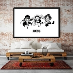 tableau one piece freres luffy ace sabo jump 2