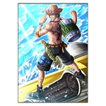 tableau toile one piece portgas ace striker 3