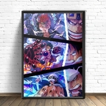 tableau toile one piece aliance luffy law kid 1