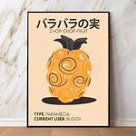tableau toile one piece chop chop fruit 1