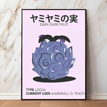 tableau toile one piece dark dark fruit 1