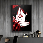 tableau toile one piece dyeing monkey luffy 2